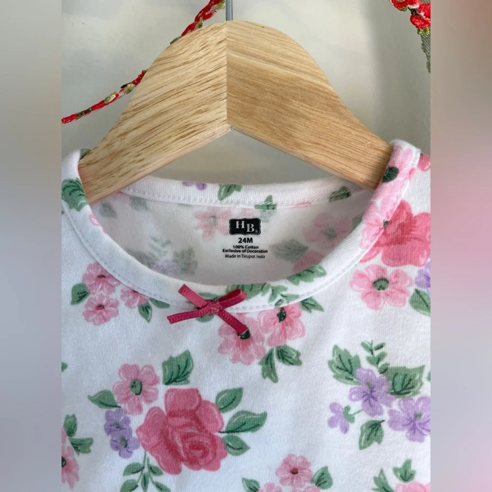 🌸 HB Floral Knit Dress – 24 Months